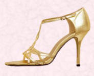 Gold strappy sandal by Matalan �14